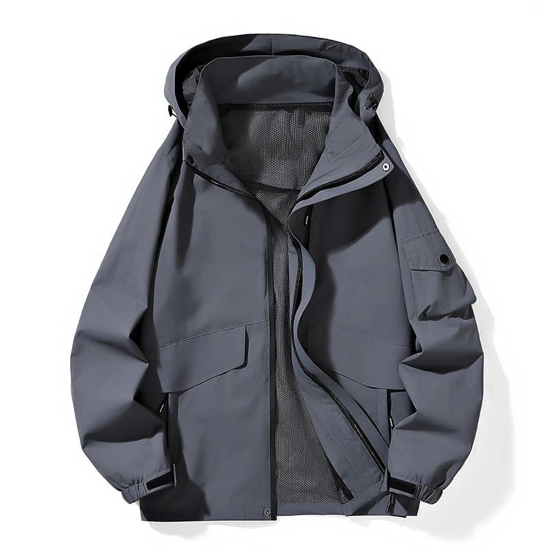 Men's 3-in-1 Waterproof Windproof Jacket for Outdoor Activities - Spring to Winter 2024