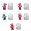 3D Slogan Bear Shaped Candle Silicone Mold for DIY Hand-made Candle Ornaments Mould Handicrafts Making Tool Baking Mold
