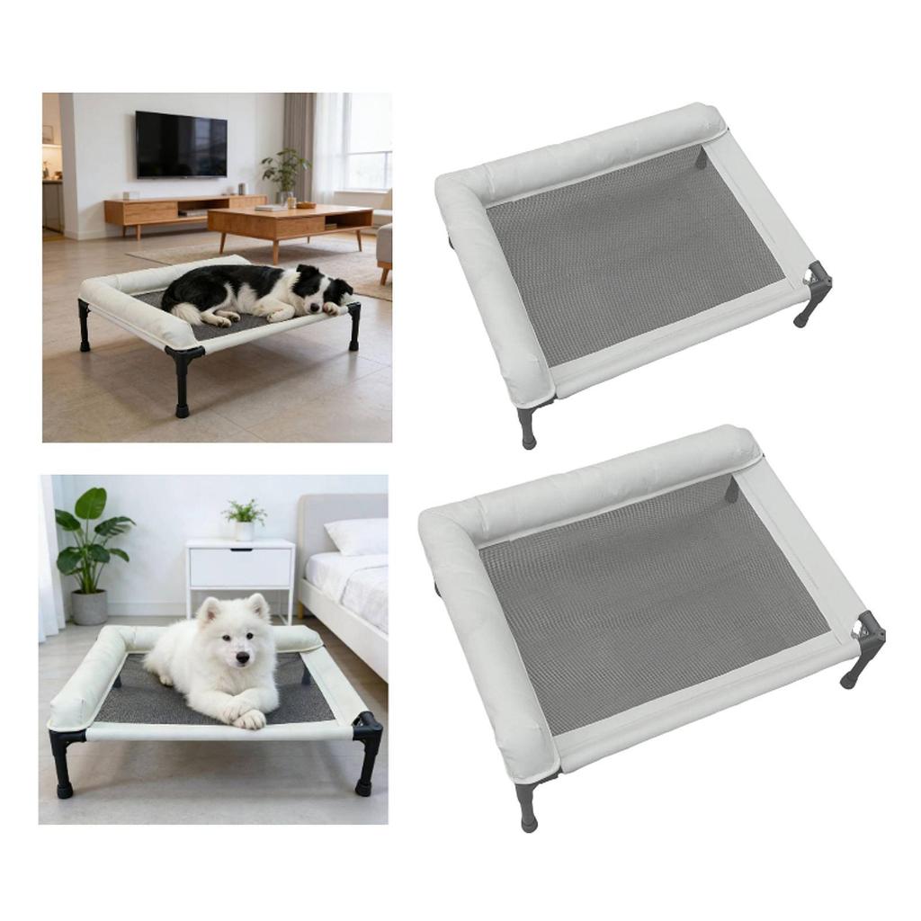 Cooling Elevated Cat Bed Dog Couch Comfortable Breathable Wear Resistant Portable Raised Pet Cot