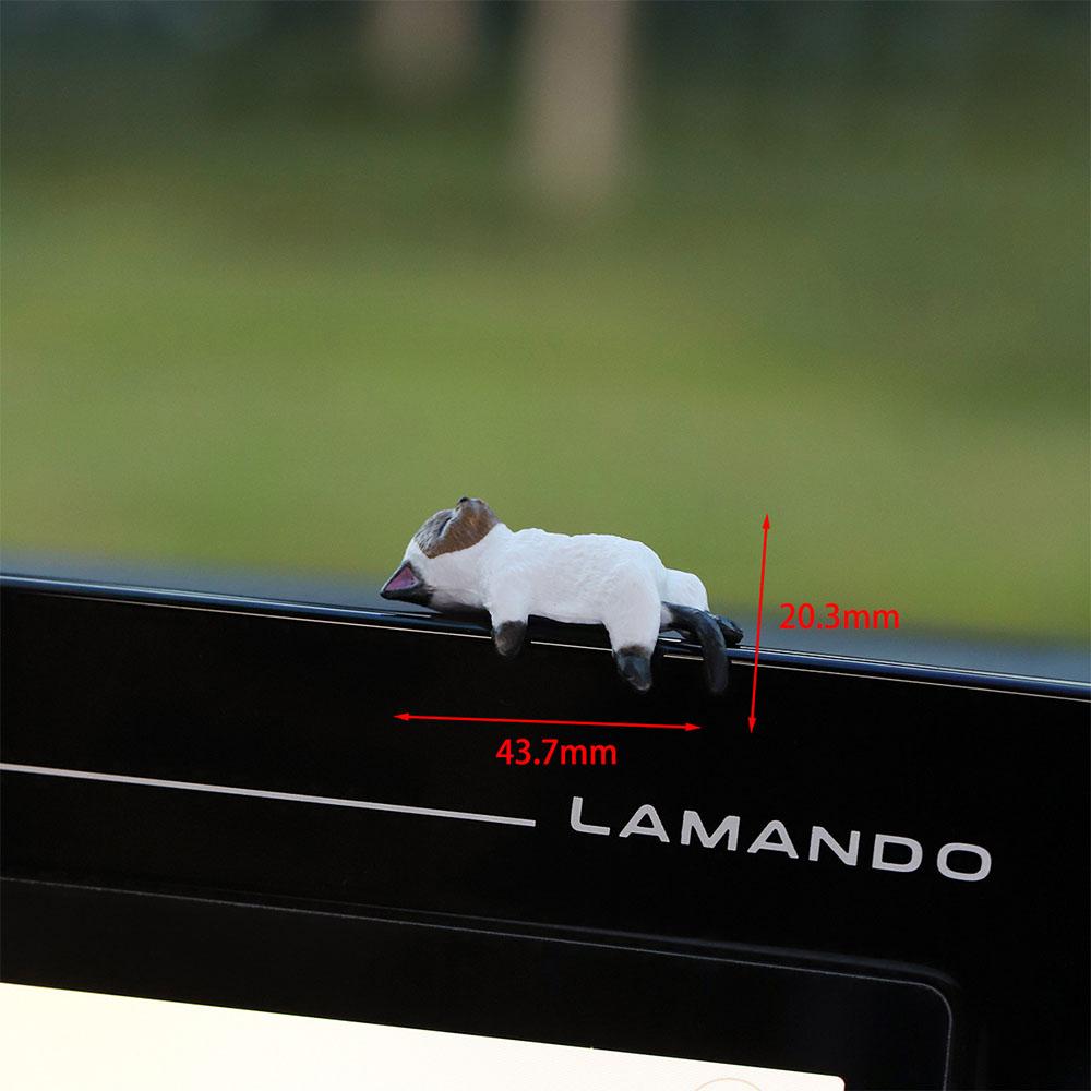 Cat Cartoon Dashboard Decorations Cute Animal Display Screen Charm Portable Ornaments For Vehicles Office Keyboard Table Statue