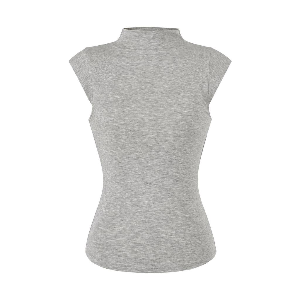 Women's Tencel High-Neck Mid-Sleeve Stretchy Lyocell T-Shirt