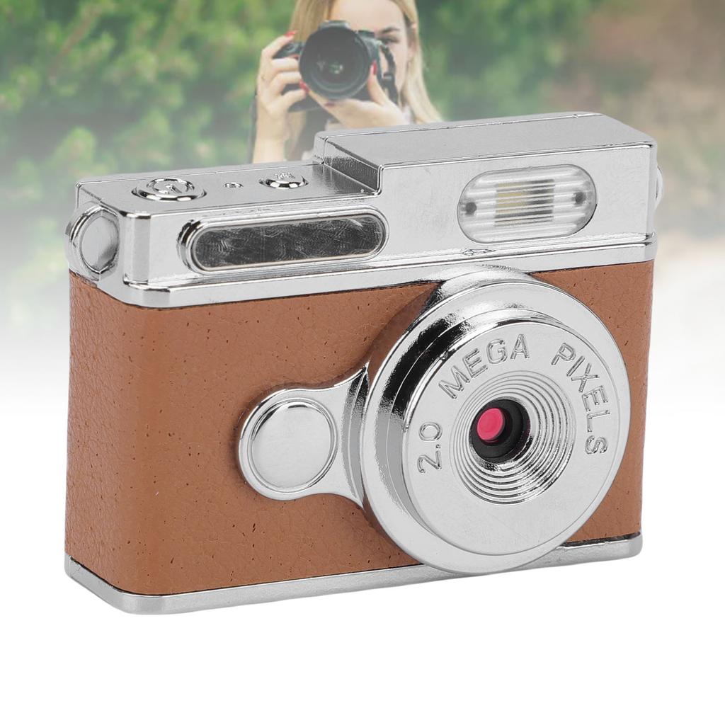 Keychain Camera 1080P Wide Angle Lens Type C Vintage Compact Camera with Color Screen for Campus Life Records Festival Celebrations