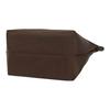Longchamp Le Pliage Green Logo Kontrastdesign Nylon Knödel-Tragetasche Medium Damen-Tragetaschen Mokka-Braun 1623919002