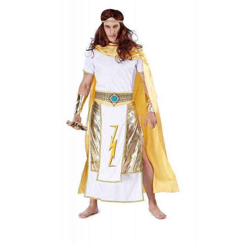 Halloween Costume Adult Couple Sea King, Ancient Cleopatra Pharaoh Costume, Queen King God of War Costume