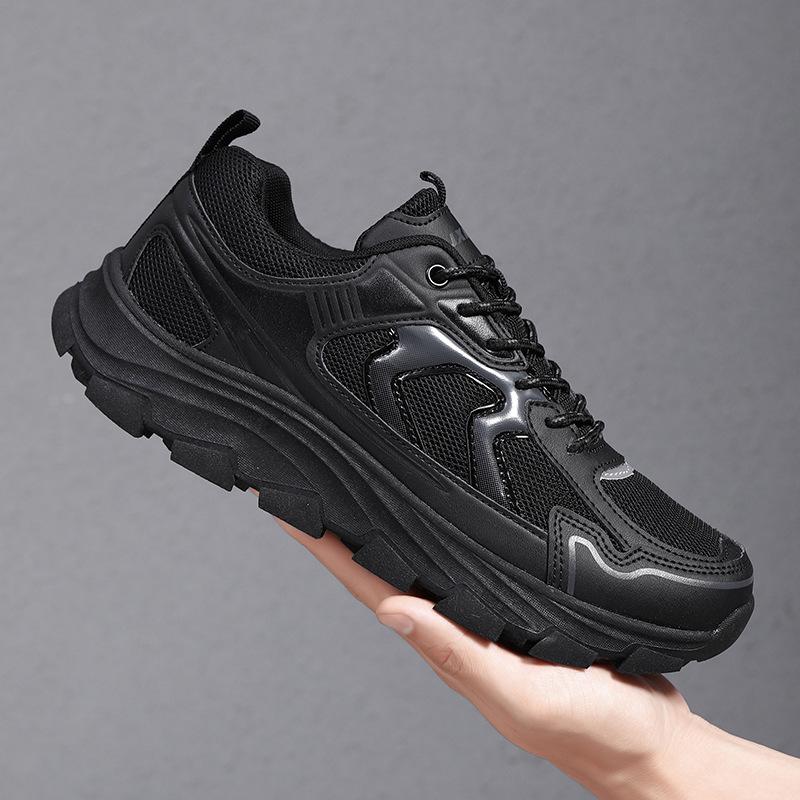 

Обувь для папы Мужская платформа Большой размер Повседневная спортивная обувь Весна Мужская универсальная модная обувь для бега Spot 47 чёрный