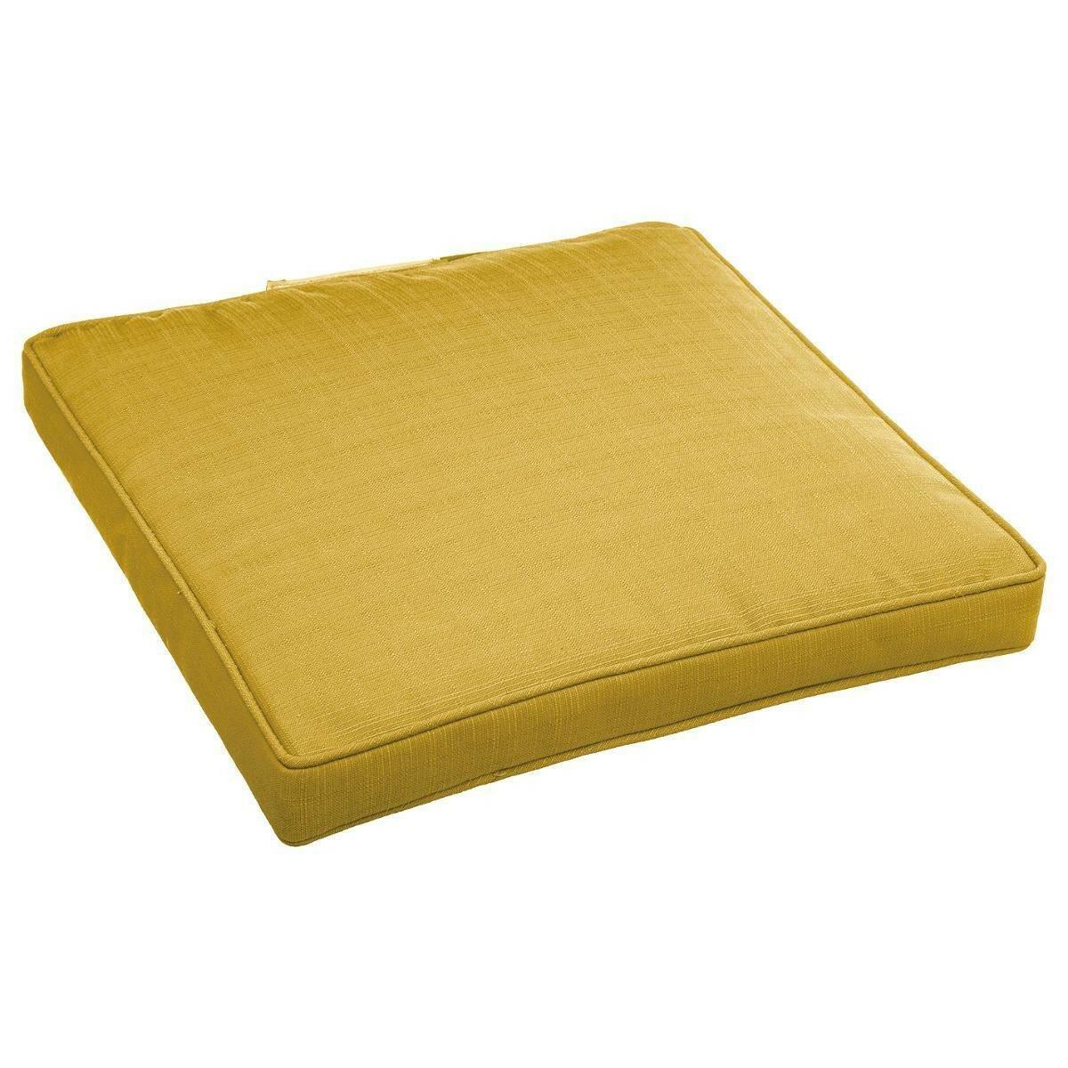 CHAIR CUSHION garden terrace 40x40cm mustard