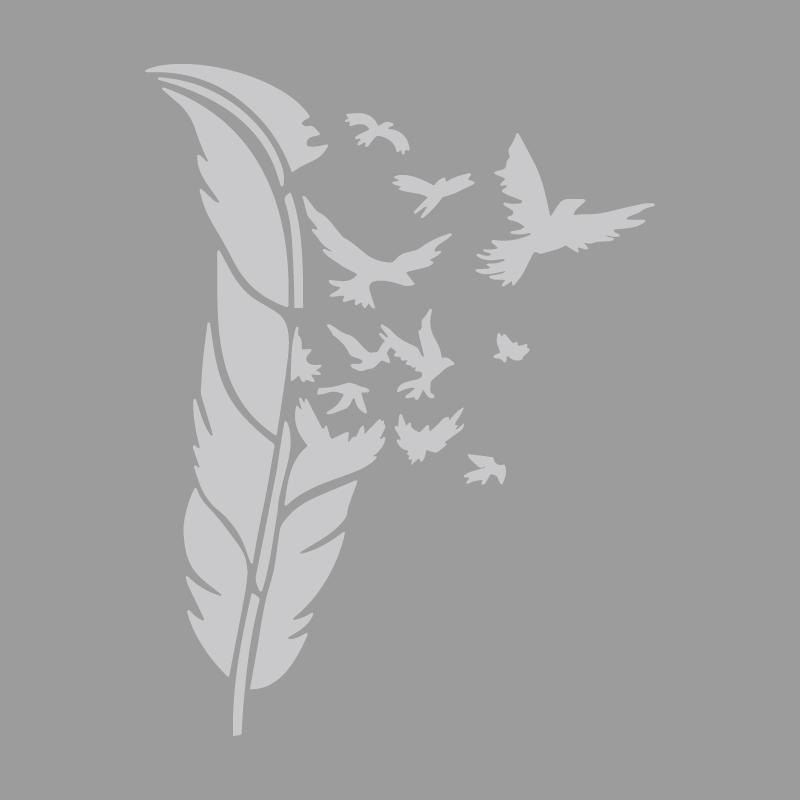 Vivid Feathers Transform Into an Eagle Creative&funny Stickers for Cartoon Fans&lover,high Quality for Car Trucks Motorcycles