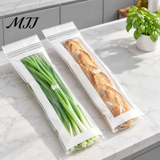 Reusable Snack Bags for Kids Food Storage Bags, Extra Long Sealable PE Fresh-keeping Leak Proof Meal Prep Containers Leakproof Kitchen Organizers