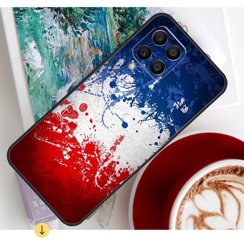 France National Flag Case For Samsung Galaxy M54 M23 M20 M32 M52 M56 M16 M36 M34 M14 M35 M55 M15 M11 M31 M13 M53