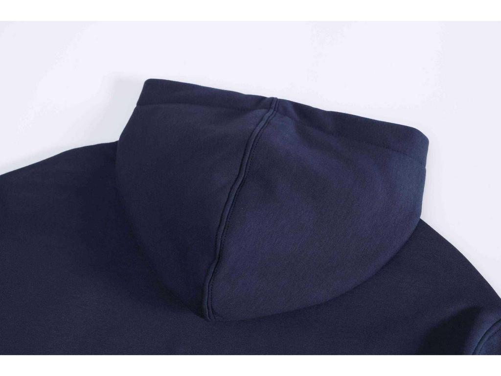 Herren Velours Polo Hoodie Set mit gesticktem Pferde-Logo