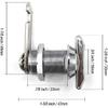 2Pcs Thumb Operated Cam Lock 7/8" Non-Locking Compartment Lock For RV, Camper, Vehicles, Storage