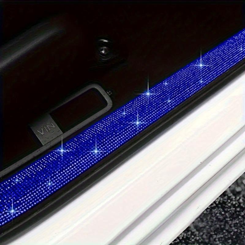 1pc Threshold Protection Strip for Door Entrance, Shiny Car Door Protector, Scratch-Resistant Crystal Car Pedal Decorative Accessory