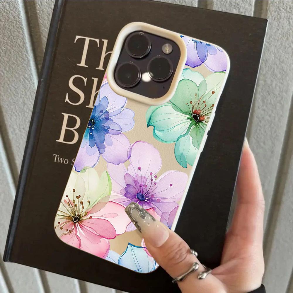 

Lichee leather pattern Phone Case For HOT Cool Flower Lily Luxury iPhone 17 16e 16 15 14 13 12 11 Air Pro Max Plus X XR XSMax iPhone 12