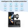 Supporto Caricabatterie Wireless 3 in 1 per Samsung Z Fold Flip 6 5 4 S23 S24 Stazione di Ricarica Rapida Per Galaxy Watch 7 6 5 4 3 Buds2 Pro