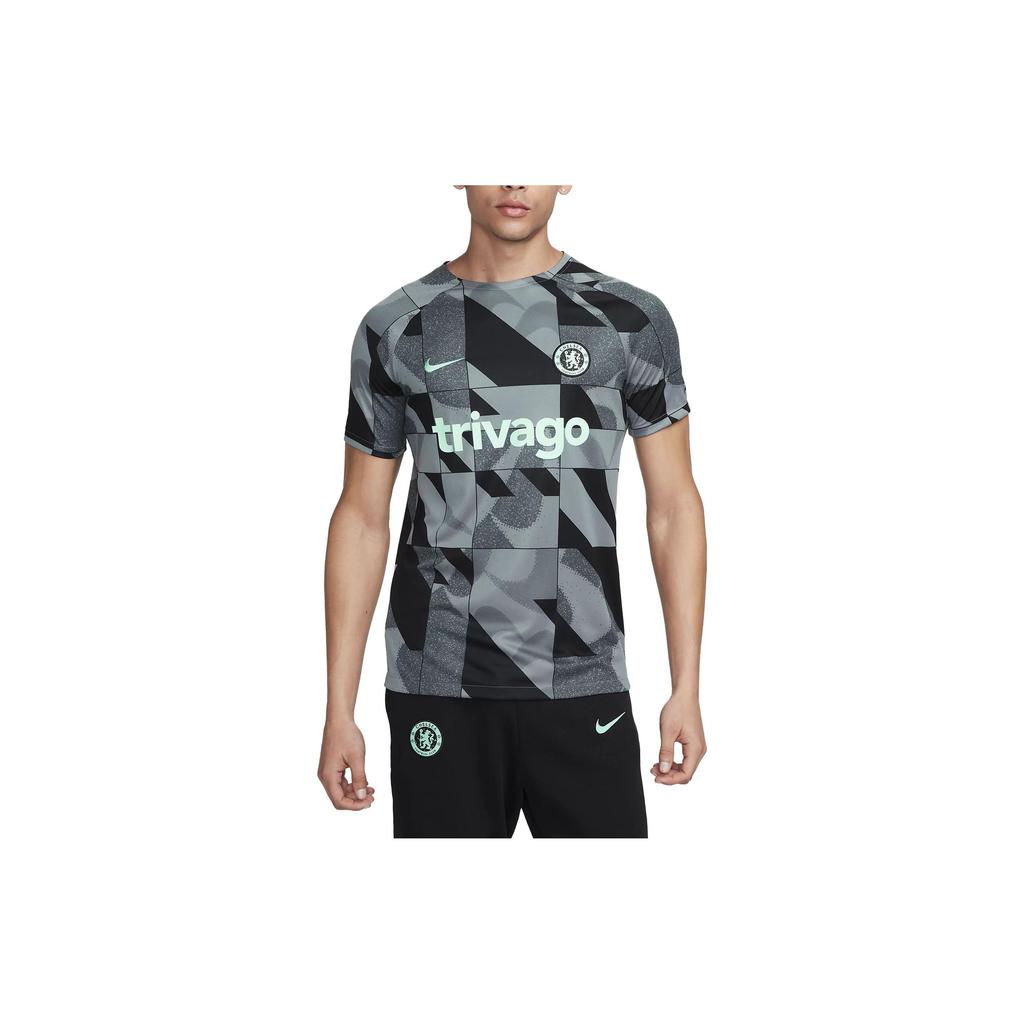 Nike Chelsea FC Academy Pro Third Dri-FIT Soccer Pre-Match Short-Sleeve Top Men Tops Cool-Grey DZ1335-066