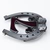 Cataramă pentru cureaua ecvestră Seria calului Cataramă netedă metalică simplă Numărul 7 Model de prune Logo-ul zarurilor de origine