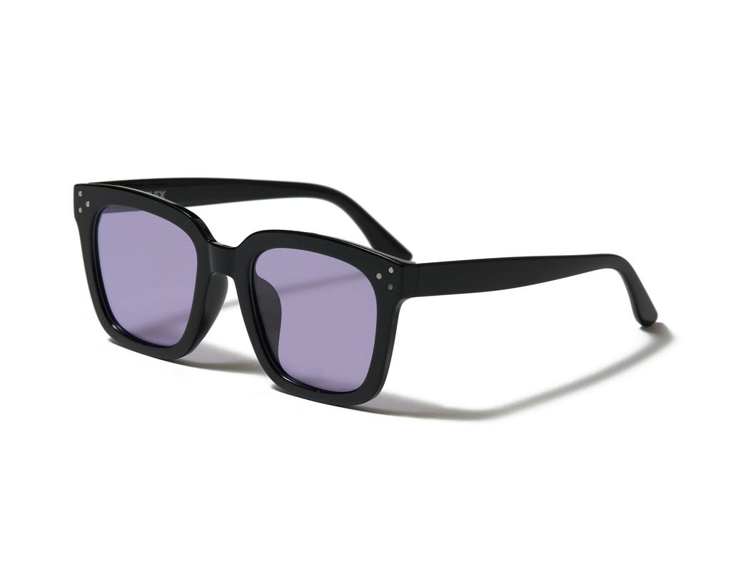 [Flex] Photochromic and polarized lenses Square Wide 2 Sunglasses (black, purpledark purple) Brand Women's Men's Popular Stylish Fashion Glasses UV