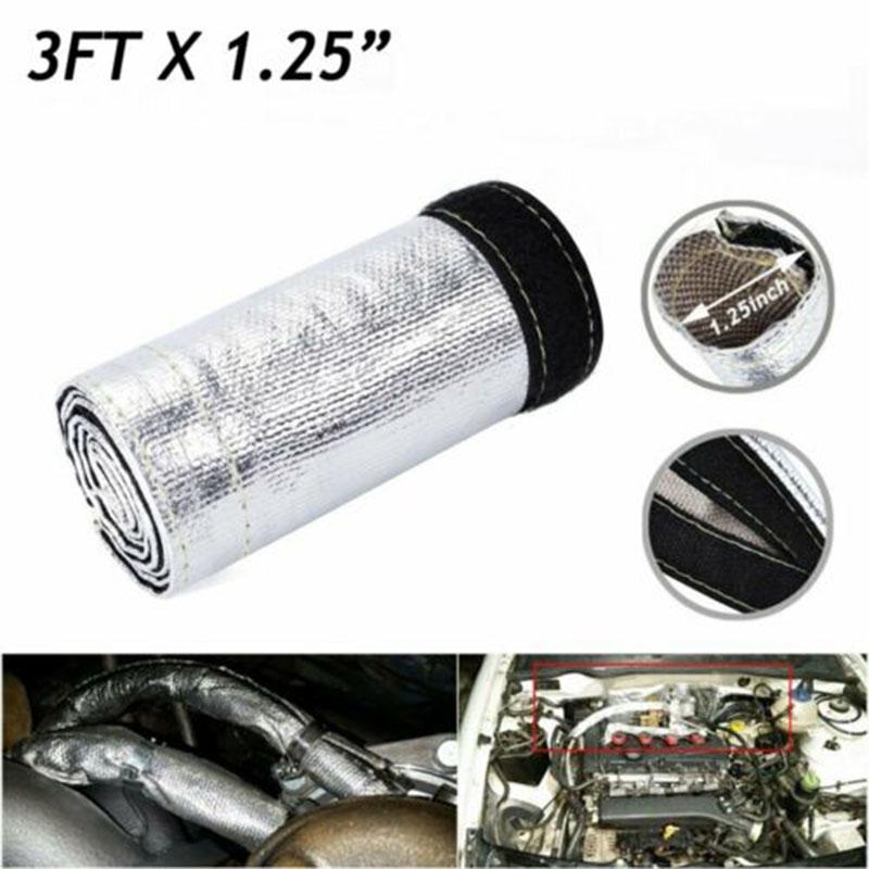 1M Insulation Metal Heat Shield Sleeve Wire Hose Protection Cover F-Best