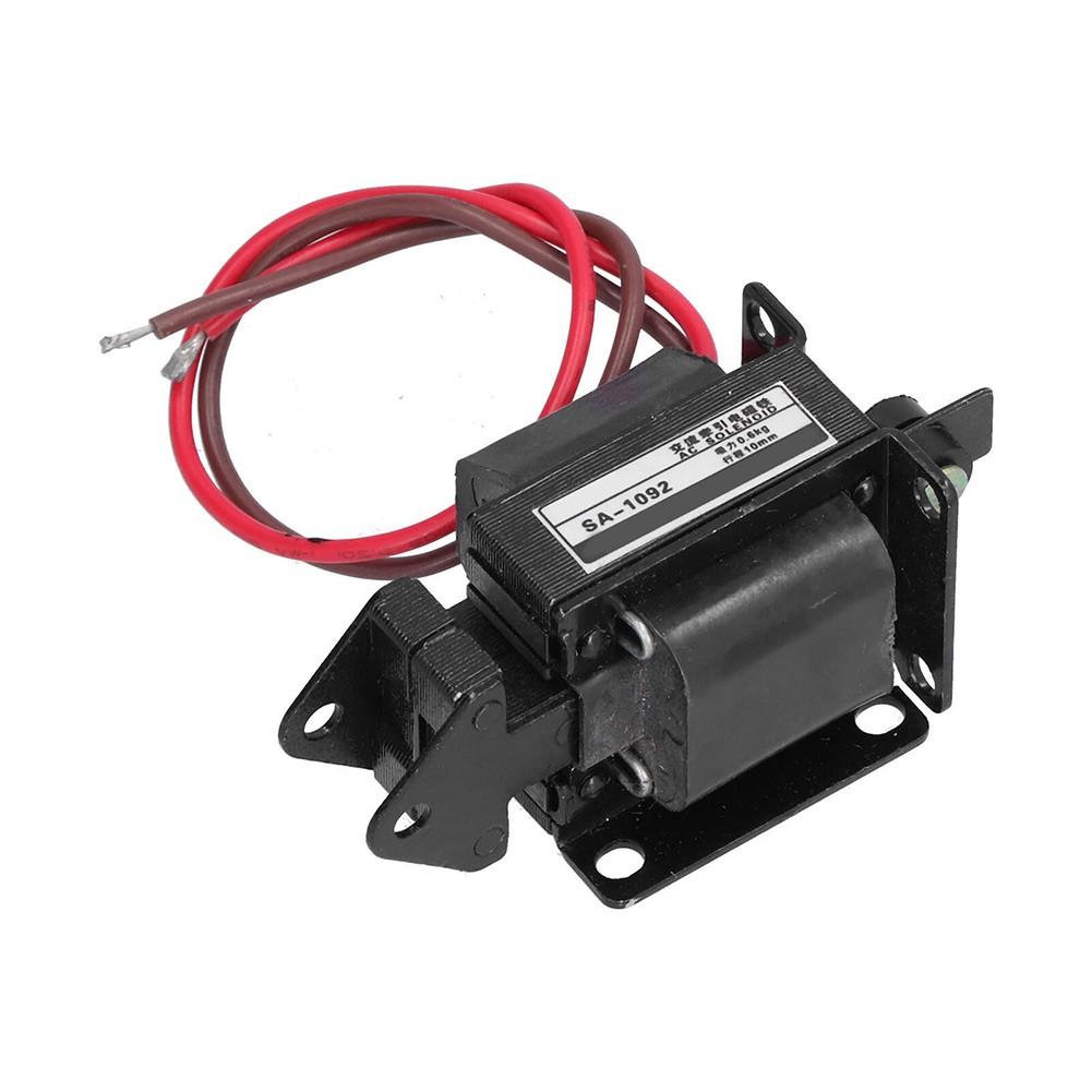 AC220V AC Solenoid Electromagnet Traction Push Pull Electric Magnet SA‑1092