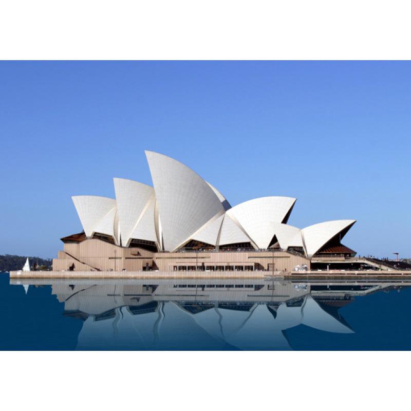 Бесплатная доставка Сиднейский оперный театр Декоративный плакат-картина с фото рамкой из крафт-бумаги