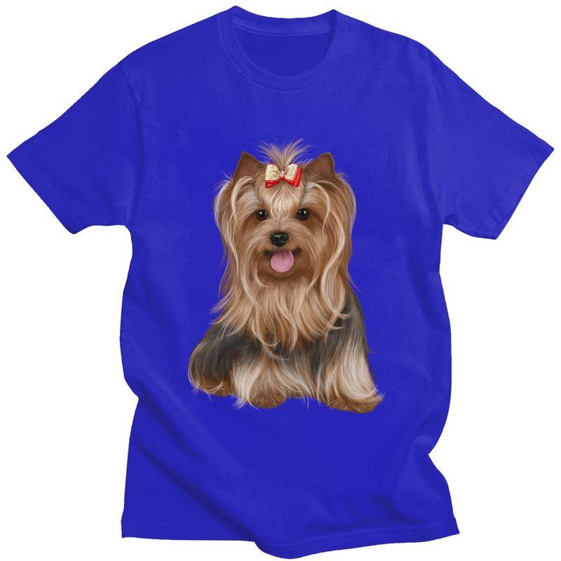 Custom Yorkshire Terrier Yorkie Dog T Shirt for Men Tshirt Tees Tshirts