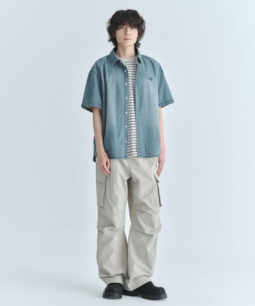 CGP Nylon Cargo Parachute Pants - Beige