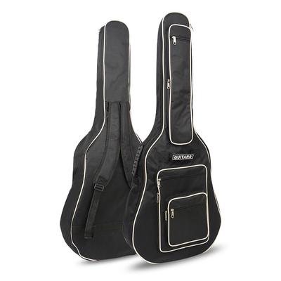 Borsa per chitarra con doppia tracolla da 40/41 pollici, imbottitura da 8 mm, zaino in cotone, custodia morbida, più tasche