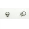 Zinc Alloy Ear Buckle Monk Head Ring with Nipple Stud for Phone Cases