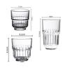 2pcs Sets Vintage Coffee Cup Latte Cappuccino Cups Milk Juice Cold Drink Mugs Cafe Coffeeware Lemon Soda Water Cup Wine Glass