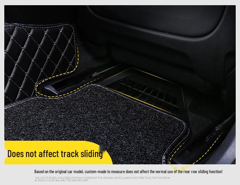 Diamond Double Layer Full Coverage Floor Mats for Five-Seater Cars