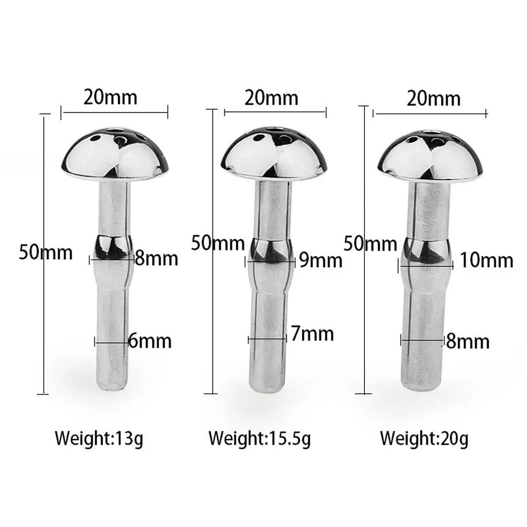 3 Size Shower Head Metal Urethral Catheter Male Urethral Dilator Hollow Penis Plug Stimulation Sounding Masturbator Sex Toys Men