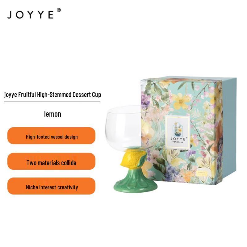 JOYYE Colorful Fruit Tall Dessert Cup