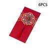Zodiac 6pcs Chinese Tiger New Year Cny Ang Pao Gold Angpow Red Packet Money Pack