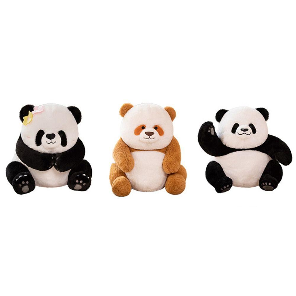 Animal Panda Plush Keyring Simulated Panda Plush Pendant Funny Panda Plush Keychain  Unisex