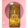 Lakshmi Hinduistická Bohyně Kryt Pro Samsung Galaxy S23 S24 Ultra S8 S9 S10 S22 Plus Note 10 20 Ultra S20 S21 FE Pouzdro