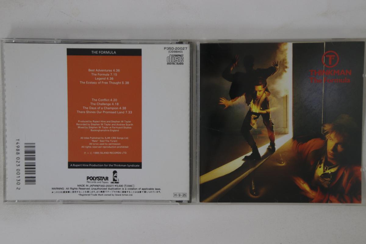 

CD THINKMAN - Формула P35D20027 ISLAND 1986 Япония Рок Б/у