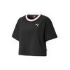 Drop Shoulder Sleeve T Shirt Women's Black 586043-01