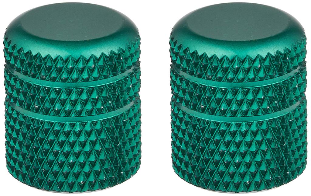 POSH FAITH Motorcycle Supplies Aluminum Colored Air Valve Cap Knurled