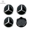 Car Sticker 4pcs 60mm Black Silver Car Wheel Cap Badge Logo Cover For Mercedes Benz W176 W177 W204 W205 W212 W213 W206 X156 X253