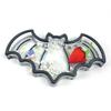 Fruit Wine Cup Tray Mold Halloween Pumpkin Bat Silicone Epoxy Resin Coaster Mold Used To Make Agate Pieces Coasters