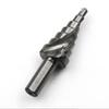 Broca Escalonada HSS de 4-16.5mm Para Madera Metal Cortador de Agujeros Herramientas de Perforación Broca Central de Ranura Espiral