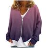 Womens Zip Up Sweaters Sweatshirts Long Sleeve Oversized Jackets Soft Casual Loose Tunic Tops