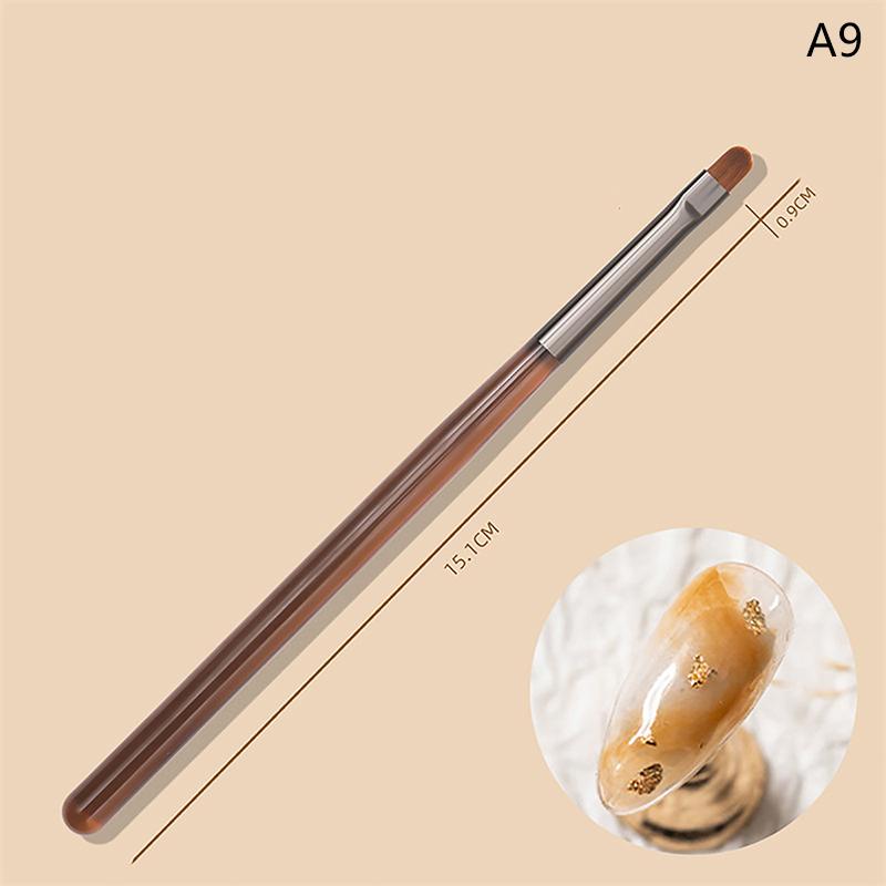 Nail Art Liner Brush Stripe Pattern Painting Brush Acrylic Uv Gel Extension Drawing Carving Pen Diy Manicure Tool Nail Brush