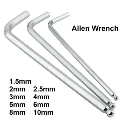 Professional Allen Wrench 1.5mm 2mm 2.5mm 3mm 4mm 5mm 6mm 8mm 10mm Is Available