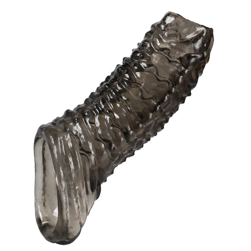 4 Types Penis Enlargement Sleeve Lengthened Thickened Penis Extender Lock Sperm Cock Ring Delay Ejaculation Sex Toys for Men