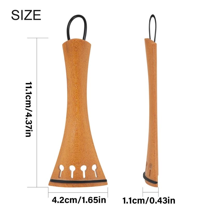 4/4 Violin Accessories Violin Supplies Violin Parts Violin Instrument Part String Tailpiece Violin Tuner Violin Bridge