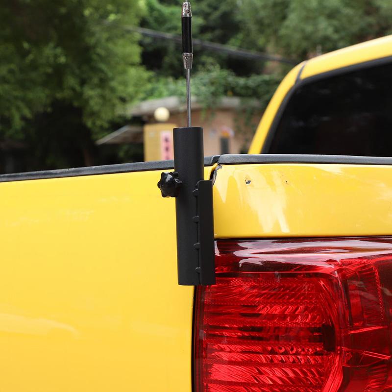 Carbon Steel Car Tailgate Rear Antenna Mount Holder Bracket Flag Pole Holder Stand For Toyota Tundra 2007-2013 Car Accessories