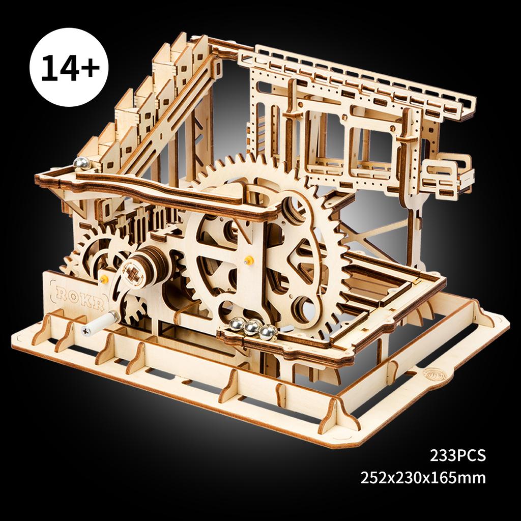 Robotime Rokr DIY Marble Run LG502 Marble Squad Wood Model Kit Toys Games 3D Puzzle USA Drop Shipping