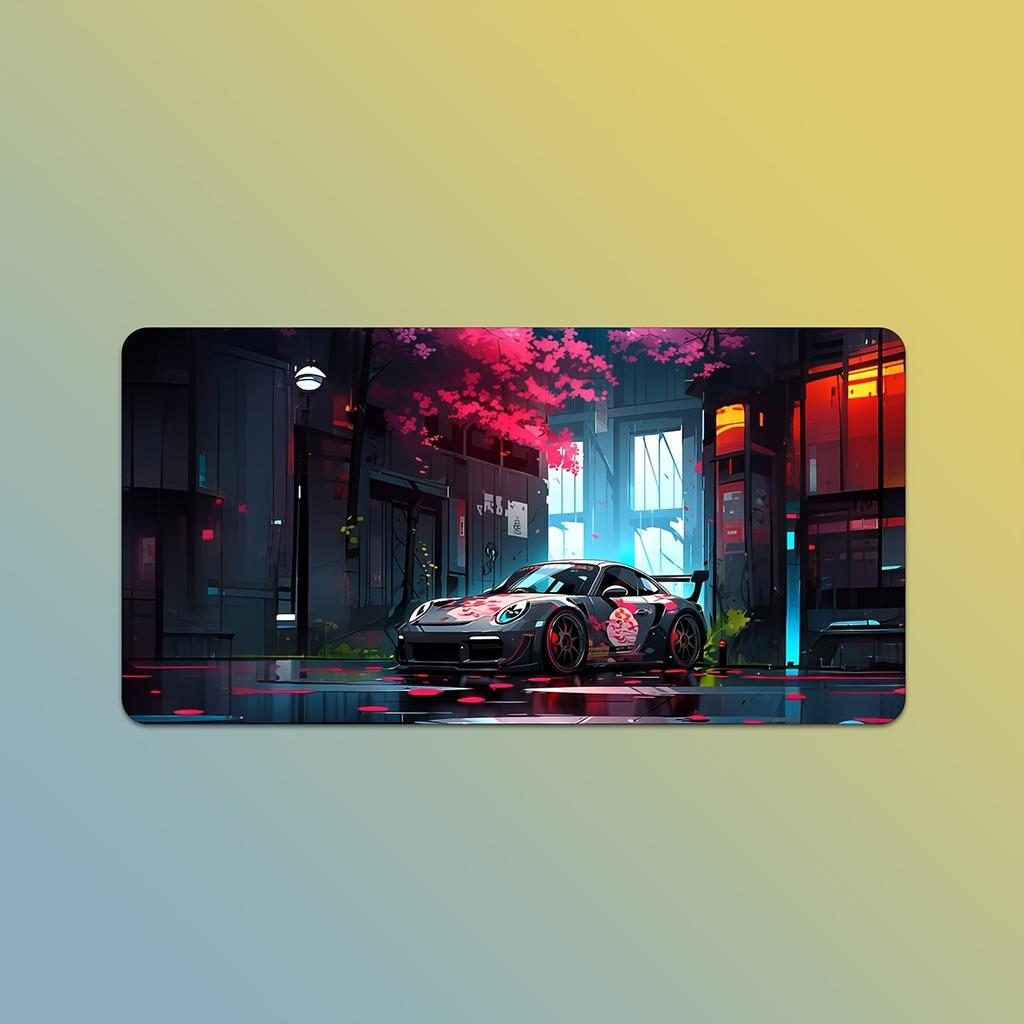 Large Esports Anime Racing Mouse Pad Cartoon Game Sports Car Non-slip Keyboard Mat Desk Pad Desk Accessories for Gamers Office