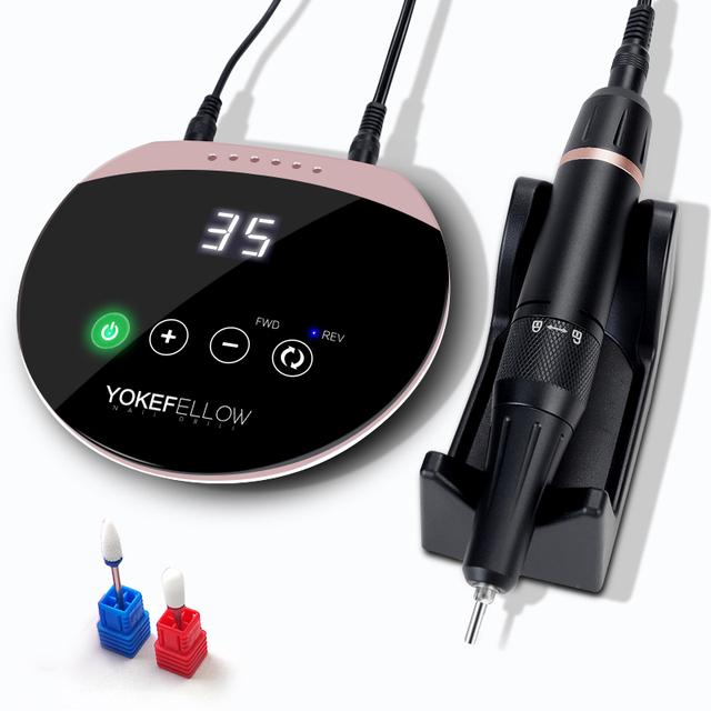 35000RPM Nail Drill Machine for Manicure Nail File with Touch Screen Acrylic Electric Nail Drill Milling Cutter Nail Art Tools